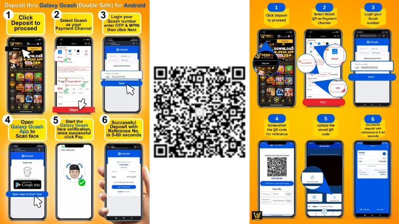Deposit Thru Gcash And Deposit Thru GcashQR