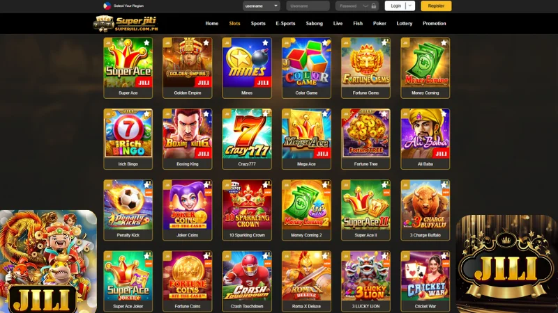 Register SUPERJILI account to play JILI game