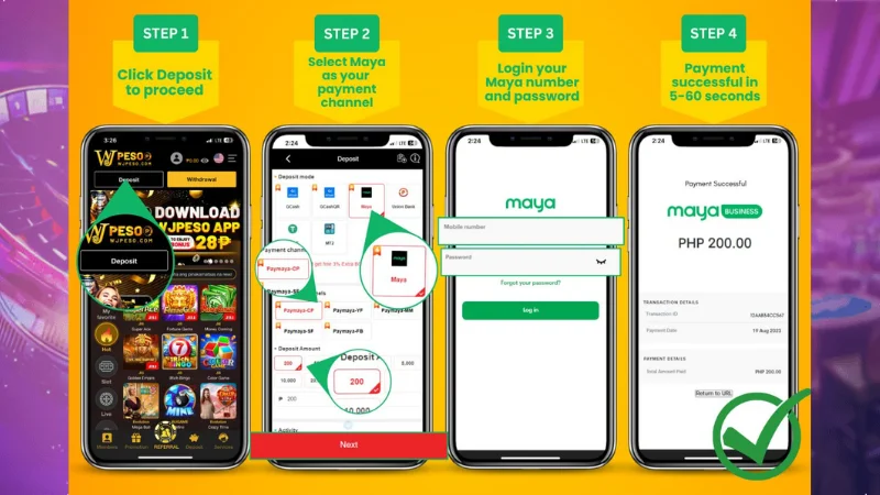 WJPESO Deposit Thru Paymaya